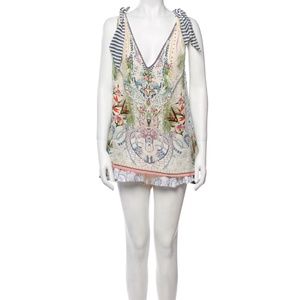 BRAND NEW !! CAMILLA Printed Tassel Accents Short Set w/ Tags Size: S